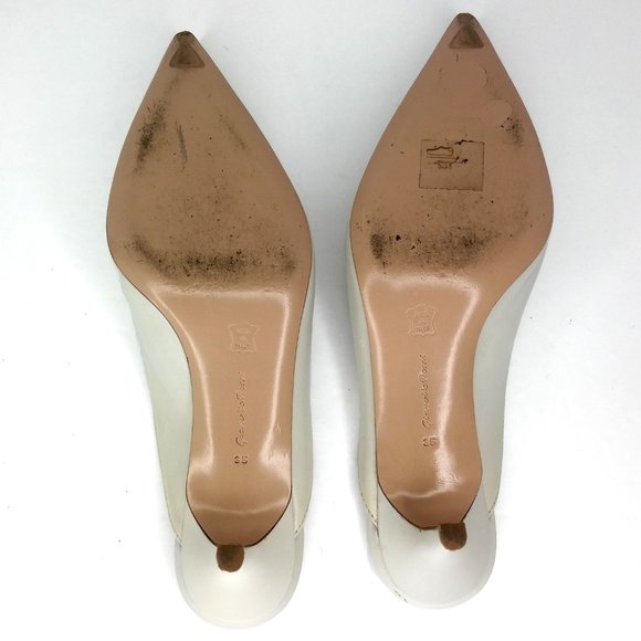 Gianvito Rossi Leather Reeve Kitten Mule 2018 Sz 4 - Picture 9 of 12